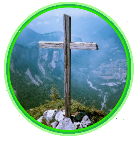 picture of a cross on a mountain